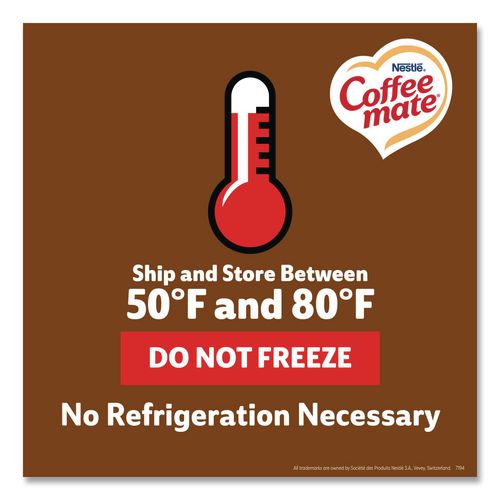 Image of Coffee mate® 12384196 Liquid Coffee Creamer, Snickers, 0.38 oz Mini Cups, 50/Box