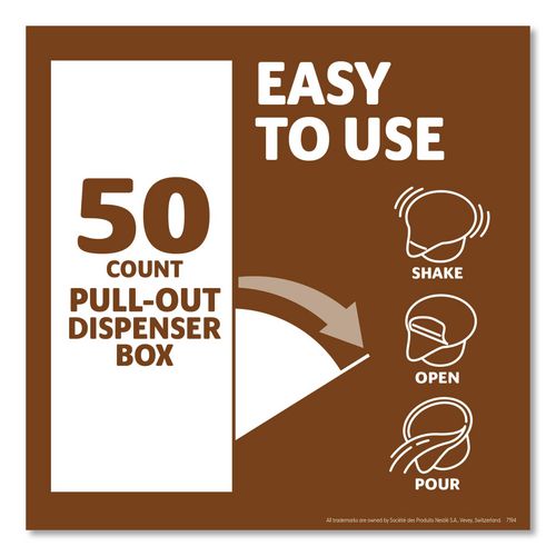 Image of Coffee mate® 12384196 Liquid Coffee Creamer, Snickers, 0.38 oz Mini Cups, 200/Carton