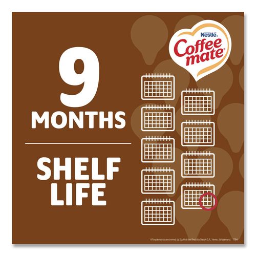 Image of Coffee mate® 12384196 Liquid Coffee Creamer, Snickers, 0.38 oz Mini Cups, 200/Carton