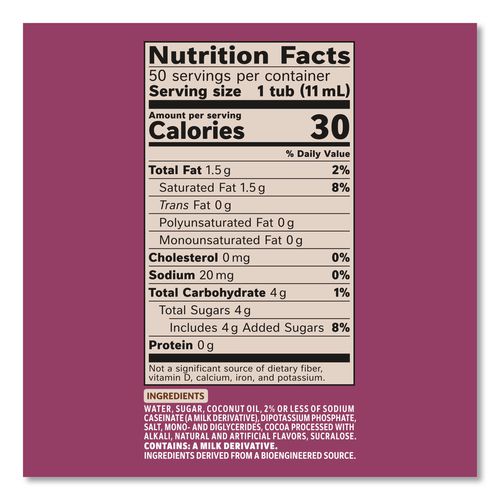 Image of Coffee mate® 12314294 Liquid Coffee Creamer, Salted Caramel Chocolate, 0.38 oz Mini Cups, 50/Box, 4 Boxes/Carton