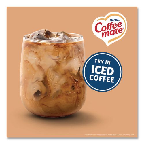 Image of Coffee mate® 12182156 Liquid Coffee Creamer, Vanilla Caramel, 0.38 oz Mini Cups, 50/Box, 4 Boxes/Carton