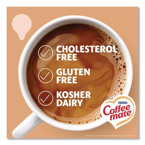 Image of Coffee mate® 12182156 Liquid Coffee Creamer, Vanilla Caramel, 0.38 oz Mini Cups, 50/Box, 4 Boxes/Carton