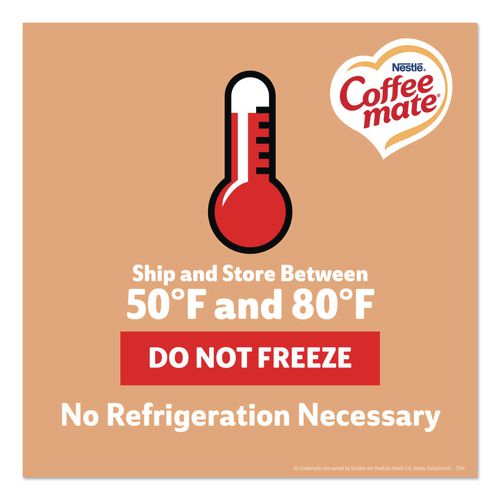 Image of Coffee mate® 12182156 Liquid Coffee Creamer, Vanilla Caramel, 0.38 oz Mini Cups, 50/Box, 4 Boxes/Carton