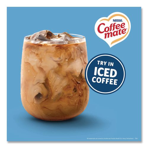 Image of Coffee mate® 12183747 Liquid Coffee Creamer, Zero Sugar French Vanilla, 0.38 oz Mini Cups, 50/Box