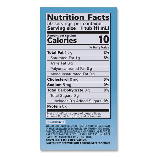 Image of Coffee mate® 12183747 Liquid Coffee Creamer, Zero Sugar French Vanilla, 0.38 oz Mini Cups, 50/Box, 4 Boxes/Carton