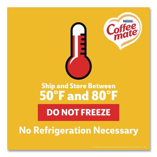 Image of Coffee mate® 12434680 Liquid Coffee Creamer, Zero Sugar Hazelnut, 0.38 oz Mini Cups, 50/Box, 4 Boxes/Carton