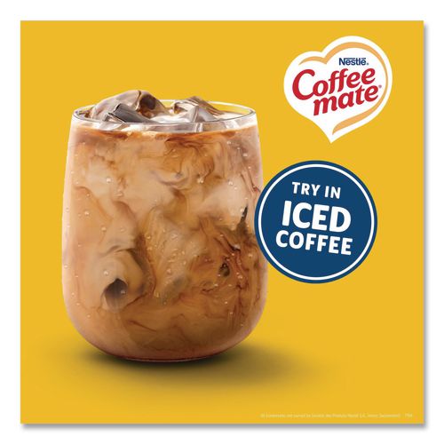 Image of Coffee mate® 12434680 Liquid Coffee Creamer, Zero Sugar Hazelnut, 0.38 oz Mini Cups, 50/Box