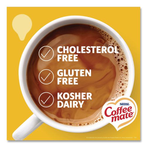 Image of Coffee mate® 12434680 Liquid Coffee Creamer, Zero Sugar Hazelnut, 0.38 oz Mini Cups, 50/Box