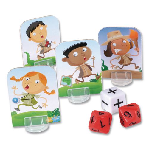 Image of Learning Resources® LER5025 Math Island Addition and Subtraction Game, 2 to 4 Players, Grades 1 to 4, 8 Pieces