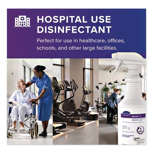 Image of Diversey 100850923 Oxivir 1 Wipes, 1-Ply, 6 x 7, 160/Canister, 12 Canisters/Carton