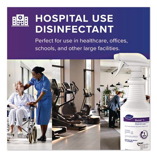 Image of Diversey 5019296 Oxivir Five 16 Concentrate One Step Disinfectant Cleaner, 1.4 L SmartDose, 2/Carton