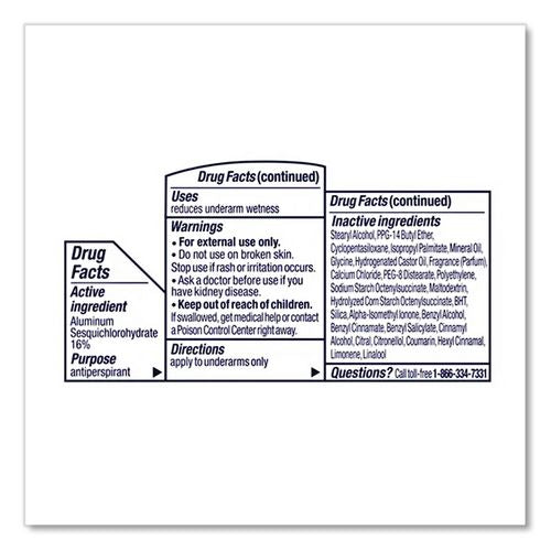 Image of Degree® CB564300 Women Invisible Solid Anti-Perspirant/Deodorant, Shower Clean Scent, 0.5 oz Stick, 36/Carton