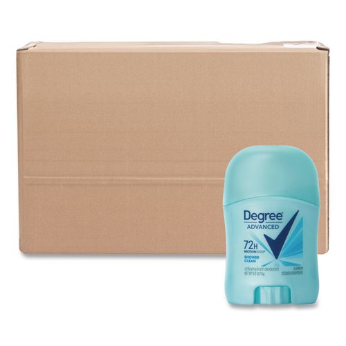 Image of Degree® CB564300 Women Invisible Solid Anti-Perspirant/Deodorant, Shower Clean Scent, 0.5 oz Stick, 36/Carton