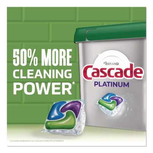 Image of Cascade® 80797184 Platinum ActionPacs, Fresh Scent, 14 oz Pack, 26 Pods/Pack, 4 Packs/Carton