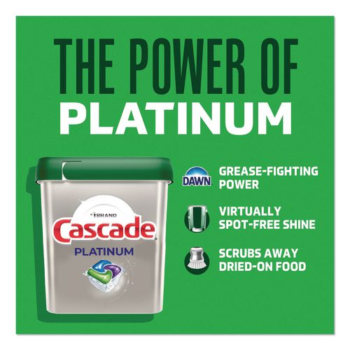 Image of Cascade® 80797184 Platinum ActionPacs, Fresh Scent, 14 oz Pack, 26 Pods/Pack, 4 Packs/Carton