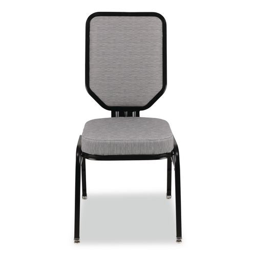 Image of NPS® 9682BG2 Flex-Back Banquet Chair, Supports Up to 500 lbs, 18.6" Seat Height, Morticia Lithium Seat/Back, Black Base, 2/Pack