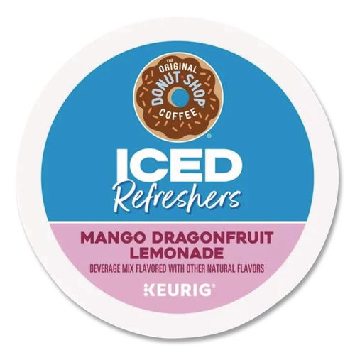 Image of The Original Donut Shop® 5000382824 ICED Refreshers K-Cup Pods, Mango Dragonfruit Lemonade, 20/Box