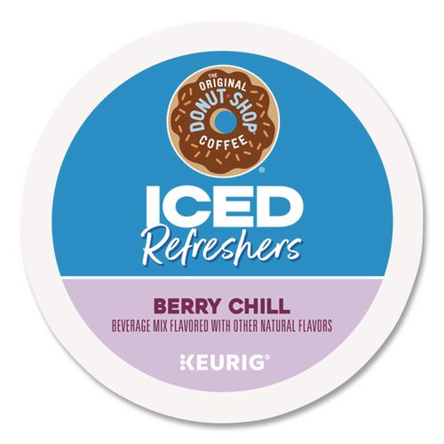 Image of The Original Donut Shop® 5000384762 ICED Refreshers K-Cup Pods, Berry Chill, 20/Box