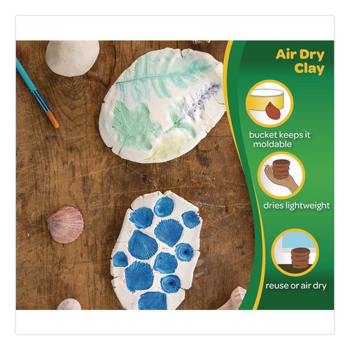 Image of Crayola® 575055 Air-Dry Clay, White, 5 Lbs