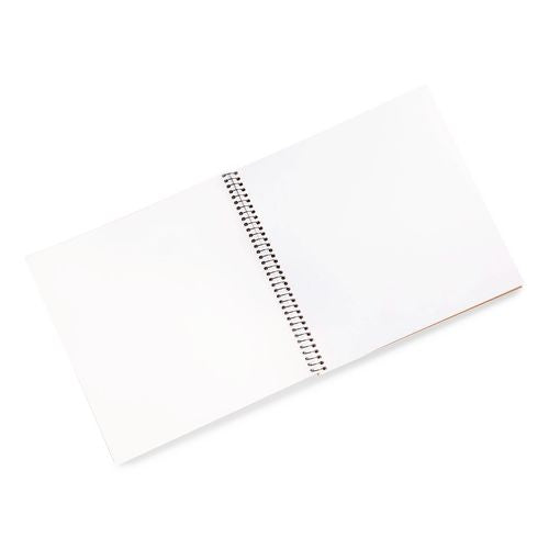 Image of Crayola® 99-3404 Wirebound Sketchbook, Animal Animations Gold/Green Cover, Unruled, (40) White 9 x 9 Sheets