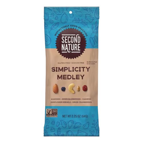 Image of Second Nature® KAR01171 Simplicity Medley Trail Mix, 2.25 Oz Bag, 12 Bags/box