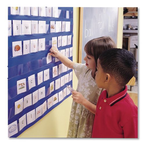 Image of Learning Resources® LER2206 Pocket Chart, 10 Pockets, 33.5 x 42, Blue