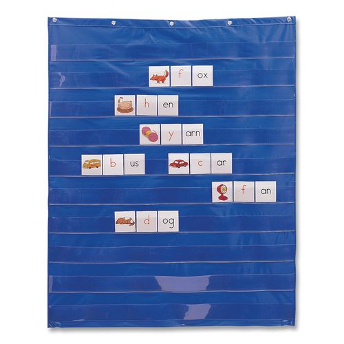 Image of Learning Resources® LER2206 Pocket Chart, 10 Pockets, 33.5 x 42, Blue