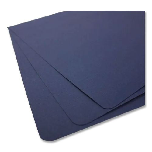 Image of Swingline® GBC® 25730 Solids Presentation Covers for Binding Systems, Plastic, Round Corners, 11 x 8.75, Navy, 25/Pack