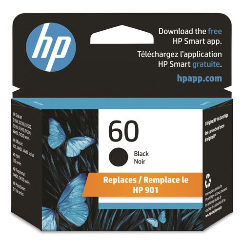 Image of HP CC640WN#140 HP 60, (cc640wn) Black Original Ink Cartridge