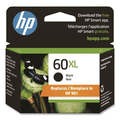 Image of HP CC641WN#140 HP 60xl, (cc641wn) High-Yield Black Original Ink Cartridge