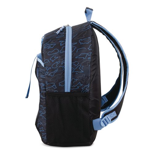 Image of FUEL 110592ST-OC2 Bijoux Deluxe Backpack and Lunch Bag Bundle, 15.5" Laptop Sleeve, 12" x 8" x 18.5" and 7.5" x 4.25" x 9", Black/Blue Camo