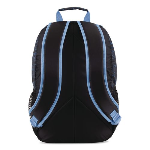 Image of FUEL 110592ST-OC2 Bijoux Deluxe Backpack and Lunch Bag Bundle, 15.5" Laptop Sleeve, 12" x 8" x 18.5" and 7.5" x 4.25" x 9", Black/Blue Camo