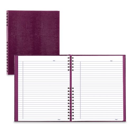Image of Blueline® A10200.RAS NotePro Notebook, 1-Subject, Wide/Legal Rule, Dark Raspberry Cover, (100) 10.75 x 8.5 Sheets