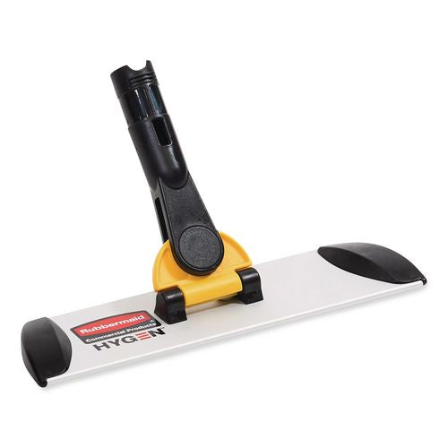 Image of Rubbermaid® Commercial HYGEN FGQ55000YL00 HYGEN Wall/Stairs Quick Connect Single-Sided Frame, 11 x 3.5, Plastic, Yellow
