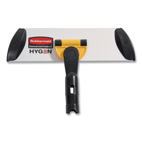 Image of Rubbermaid® Commercial HYGEN FGQ55000YL00 HYGEN Wall/Stairs Quick Connect Single-Sided Frame, 11 x 3.5, Plastic, Yellow