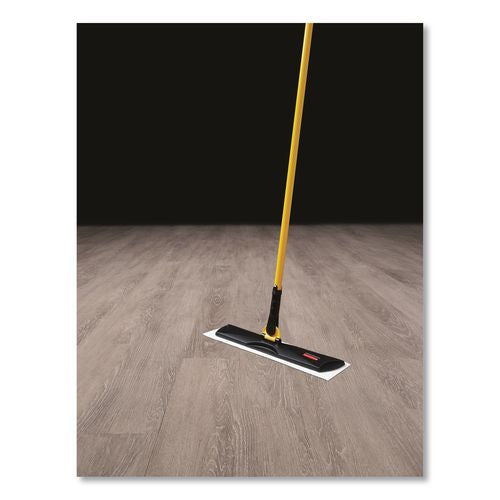 Image of Rubbermaid® Commercial HYGEN FGQ55900BK00 HYGEN Quick Connect Single-Sided Frame, 18 x 3.38, Plastic, Black