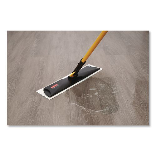 Image of Rubbermaid® Commercial HYGEN FGQ55900BK00 HYGEN Quick Connect Single-Sided Frame, 18 x 3.38, Plastic, Black