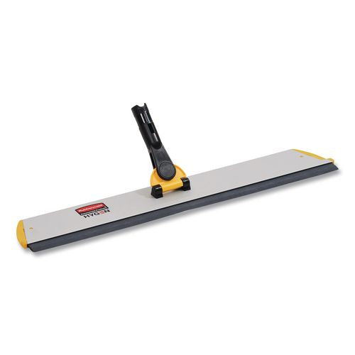Image of Rubbermaid® Commercial HYGEN FGQ57000YL00 HYGEN Quick Connect Single-Sided Frame, Squeegee, 24 x 4.5, Aluminum, Yellow