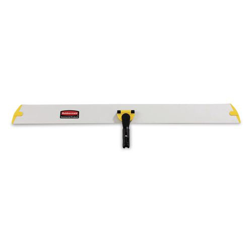 Image of Rubbermaid® Commercial HYGEN FGQ58000YL00 HYGEN Hall-Dusting Quick Connect Single-Sided Frame, 35 x 3, Aluminum, Yellow