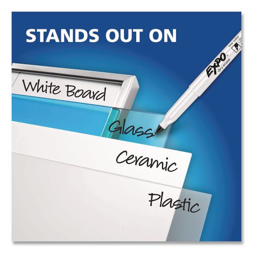 Image of EXPO® 2003894A Low-Odor Dry Erase Marker Office Value Pack, Extra-Fine Bullet Tip, Black, 36/Pack