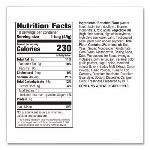 Image of Gardetto™s® GEM49448 Club Mix, Zesty Original, 1.75 Oz Packet, 42/carton