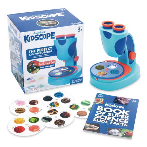 Image of Educational Insights® 5117 GeoSafari Jr. Kidscope, Ages 5 and Up, 3x Magnification, Blue