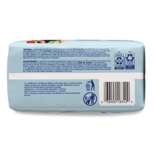 Image of Huggies® 18342 Little Swimmers, Size 4, 24 lbs to 34 lbs, 11/Pack, 8 Packs/Carton