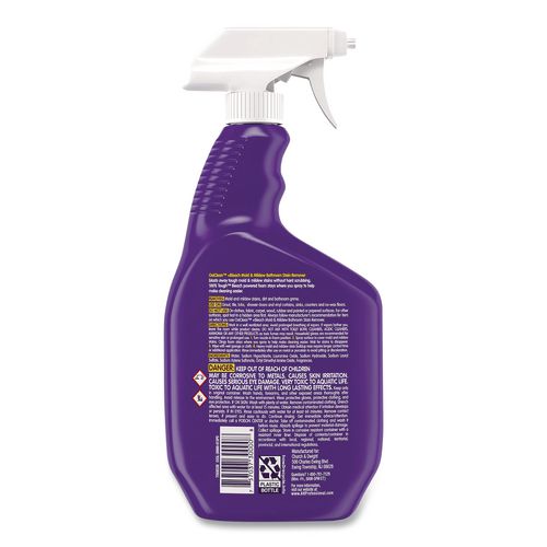Image of OxiClean 57037-30000 Plus Bleach Mold and Mildew Stain Remover, Citrus Scent, 30 oz Spray Bottle, 8/Carton
