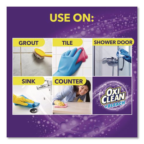 Image of OxiClean 57037-30000 Plus Bleach Mold and Mildew Stain Remover, Citrus Scent, 30 oz Spray Bottle, 8/Carton