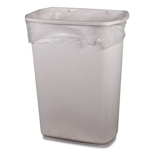Image of Heritage H4832HC R01 Linear Low-Density Can Liners, 16 gal, 0.7 mil, 24" x 32", Clear, Interleaved Roll, 500/Carton