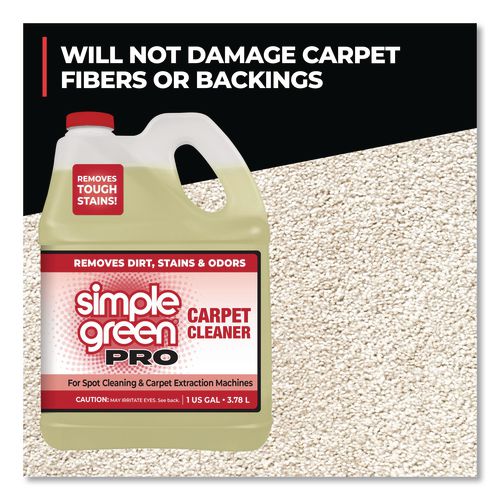 Image of Simple Green® 0510100406128 Pro Carpet Cleaner, Unscented, 1 gal Bottle, 4/Carton