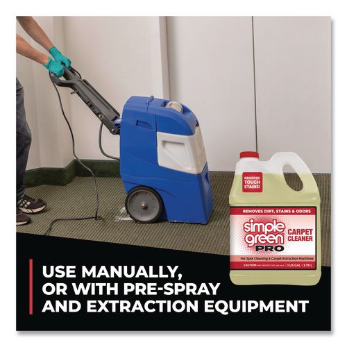 Image of Simple Green® 0510100406128 Pro Carpet Cleaner, Unscented, 1 gal Bottle, 4/Carton