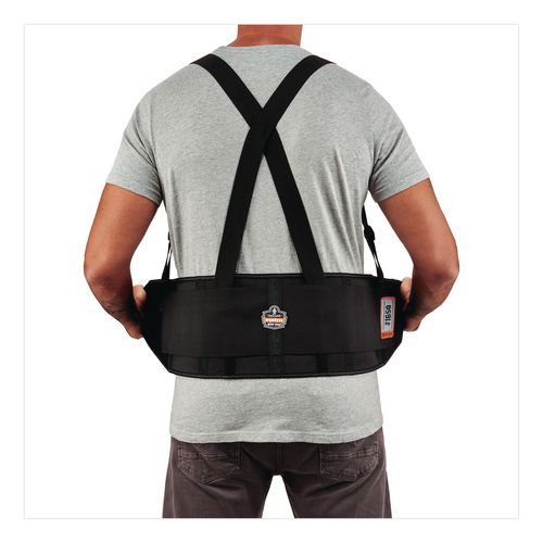 Image of ergodyne® 11092 ProFlex 1650 Economy Elastic Back Support Brace, Small, 25" to 30" Waist, Black