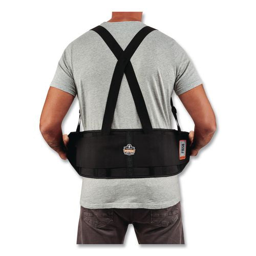 Image of ergodyne® 11093 ProFlex 1650 Economy Elastic Back Support Brace, Medium, 30" to 34" Waist, Black